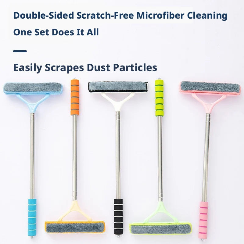 SEAMETAL Car Windshield Water Scraper Telescopic Automobile Window Glass Wiper Cleaning Brush for Car Cleaning Accessories