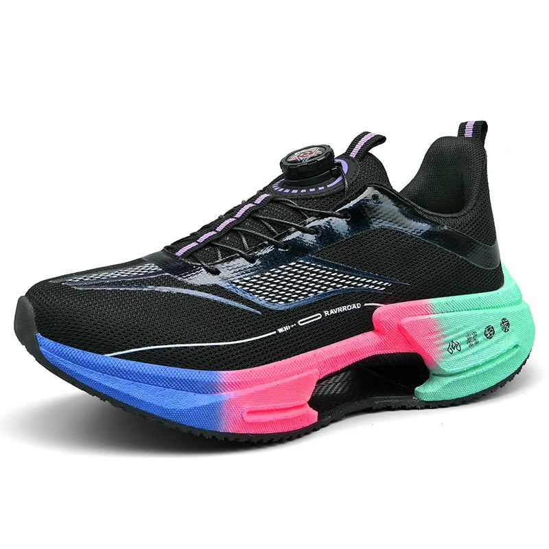 Unisex Running Shoes for Men Women Summer Breathable Mesh Sneakers Anti Slip Soft Sole Flat Walking Shoes Trendy Tennis Shoes