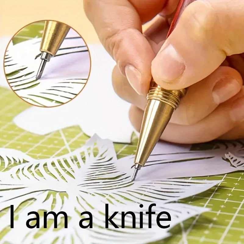 2pcs Art Sculpture Knife, Hand Carving Pen, Hand Sticker Knife, Convenient Scraping Tool - Suitable For, Handmade And Unpacking