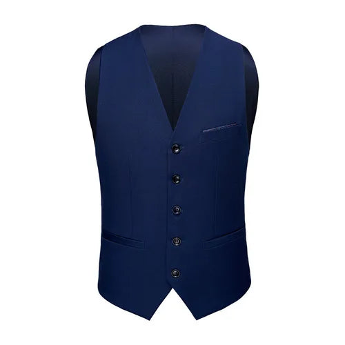 Asian Size Men's Sleeveless Vest, Single-breasted V-neck Vests Jacket, 26 Colors Can Choose From Waistcoat.