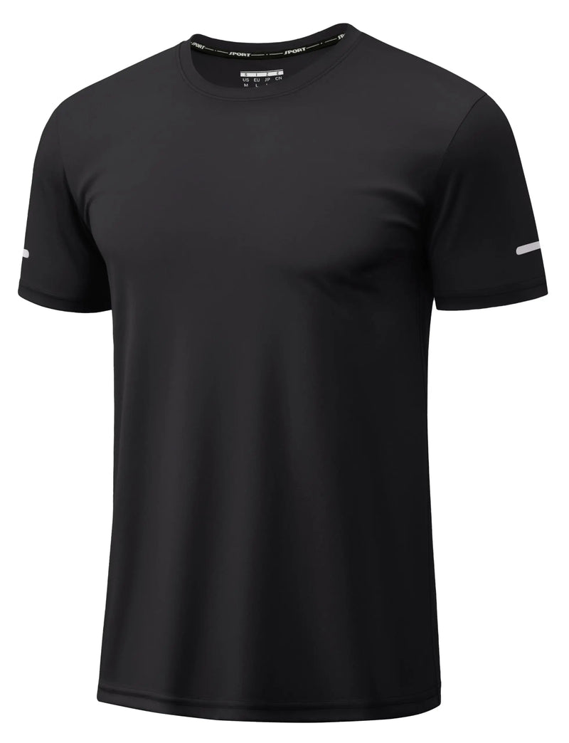 TACVASEN Wokrout Shirts Dry Fit Mens UPF 50+ Sun Protection T-Shirt Reflective Moisture Wicking Gym Shirts Casual Running Tops