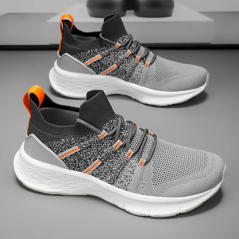 Mens Running Shoes 2025 New Lightweight Breathable Sports Shoes Shock-absorbing Casual Jogging Fitness Training Tennis Shoes