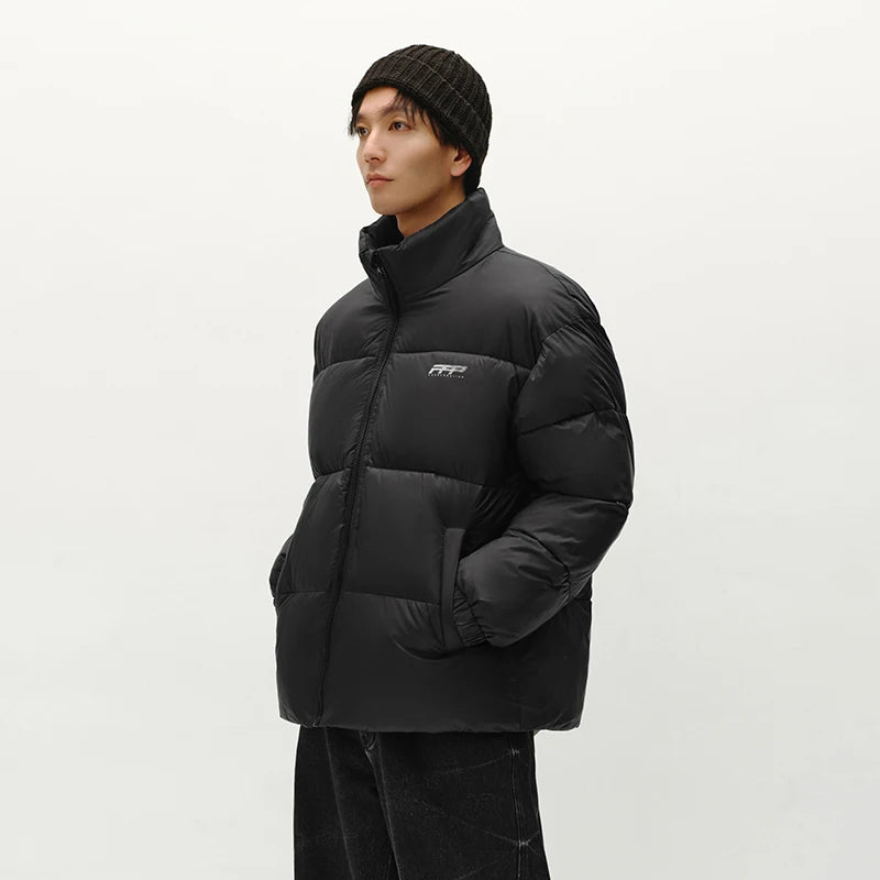 Semir Cotton Jacket Men Fashion Printed Thick Textured Stand Collar 2025 Winter Menswear Clothing Winter Outerwear