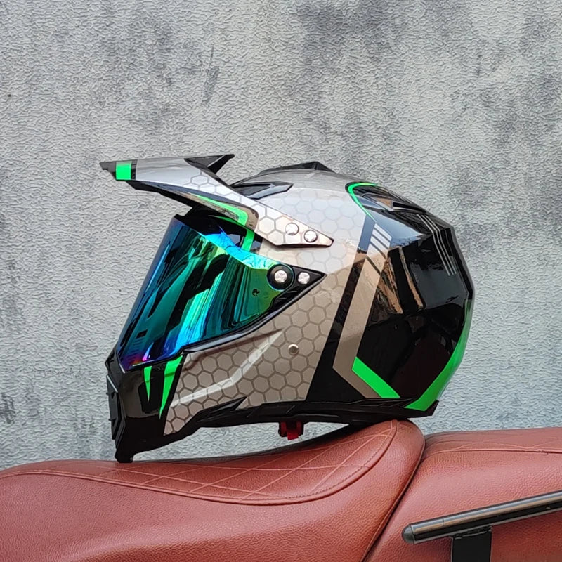 Off road motorcycle helmet, forest speed drop DH helmet, full coverage road rally helmet, suitable for all seasons