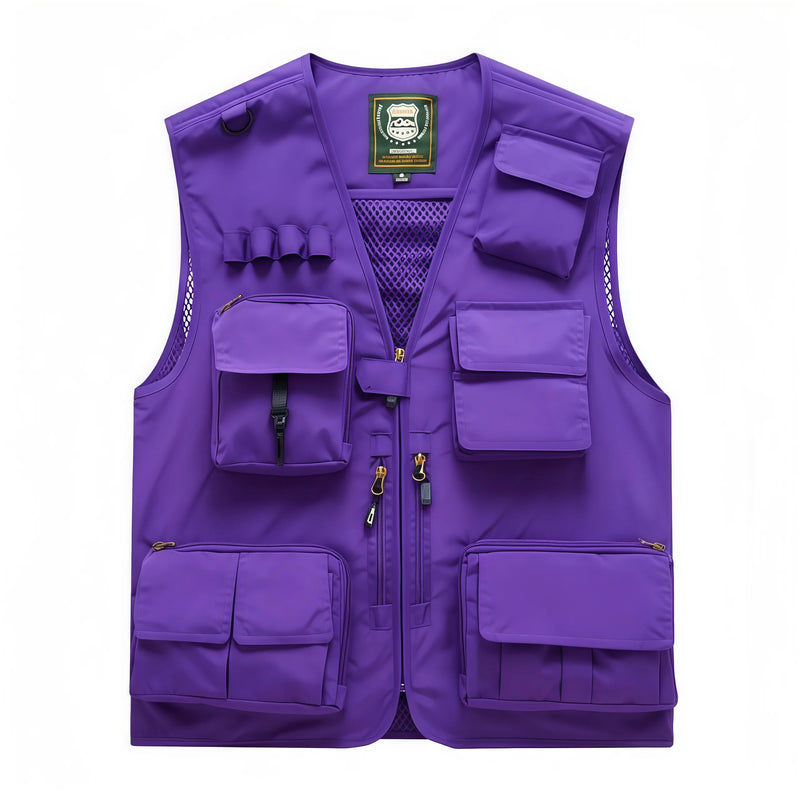 7XL New 15 Colors Multi-Pocket Breathable Outdoor Vest Custom Logo Vest Photography Workwear Vest Summer Reversible