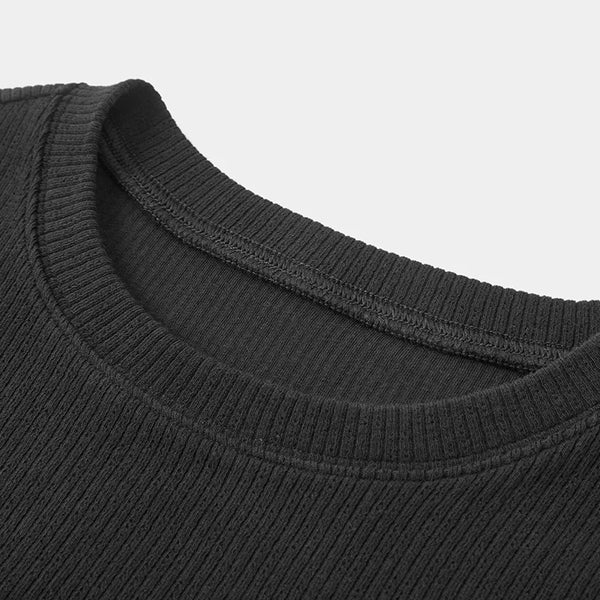 Semir Bottoming Shirt Women Sweet and Cool Hollowed-out Slimming Inner Layer Short Style Spring Solid Color Top Wearable Outside