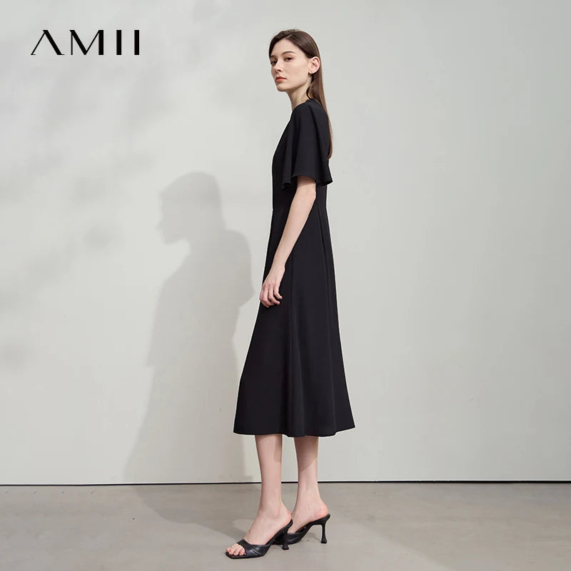 រ៉ូបវិស្សមកាលថ្មីរបស់ AMII Minimalist សម្រាប់ស្ត្រីឆ្នាំ ២០២៥ រ៉ូបវែងរលុងបែបប្រណីតសម្រាប់នារីរ៉ូបពិធីជប់លៀងឆើតឆាយ 12542289