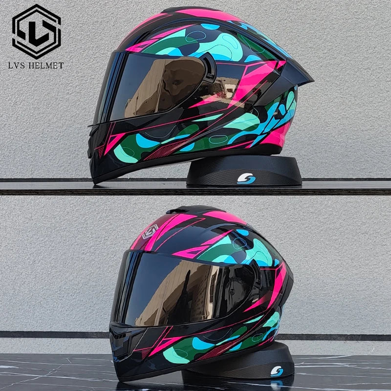 Motorcycle Helmets for Men and Women Wear Double Lens Locomotive Helmets Cascos Para Capacete Da Motocicleta