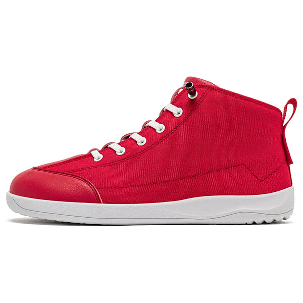 HOBIBEAR Mid-Top Canvas Boots Unisex Barefoot Wide Width Minimalist Shoes Zero-Drop Trail Running Sneakers