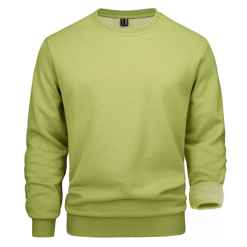 TACVASEN Thermal Fleece Sweatshirts Mens Casual Crewneck Sweatshirt Autumn Winter Warm Hoodie Workout Athletic Pullover Tops