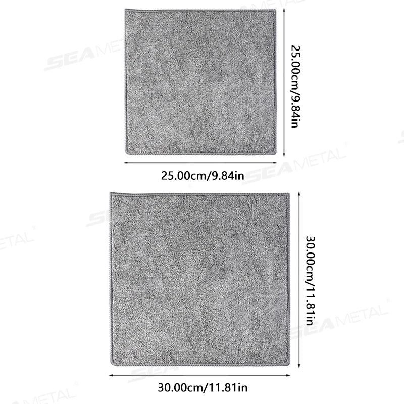 SEAMETAL 5/10pcs Microfiber Cleaning Cloths Lint Free Car Cleaning Towel Cloths Reusable Towels Absorbent for Car Home Cleaning
