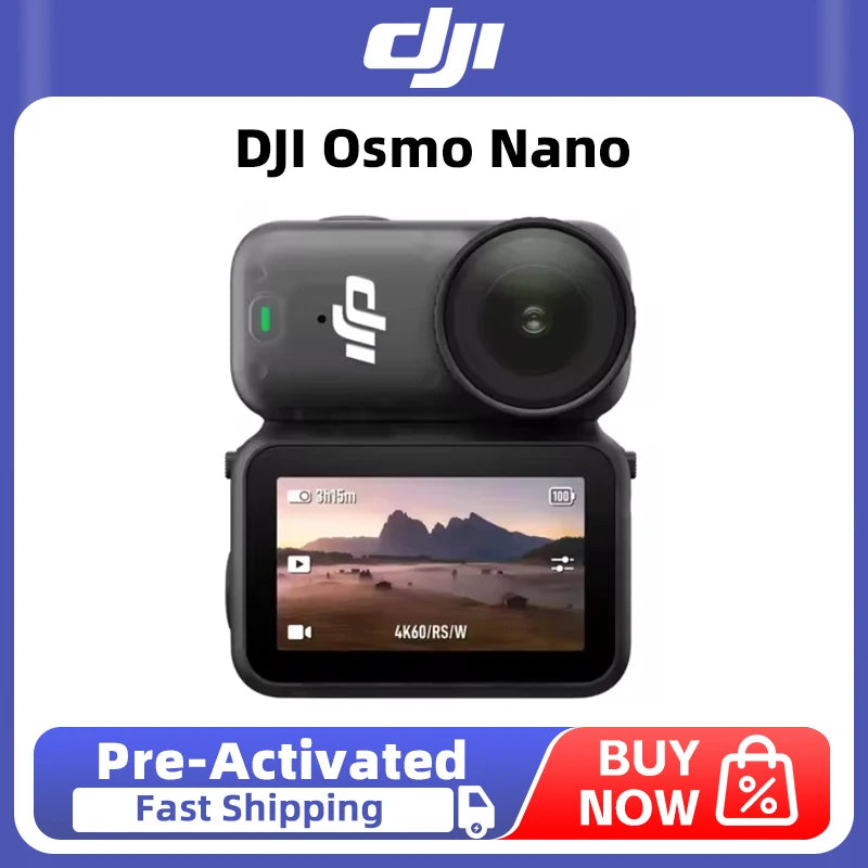 DJI Osmo Nano Standard Combo (64GB/128GB) 1/1.3" Sensor 4K/60fps & 143° Wide FOV New in Stock