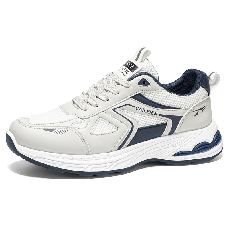 Men's breathable mesh sneakers summer soft-sole anti-slip casual outdoor running shoes students lightweight speed sports shoes