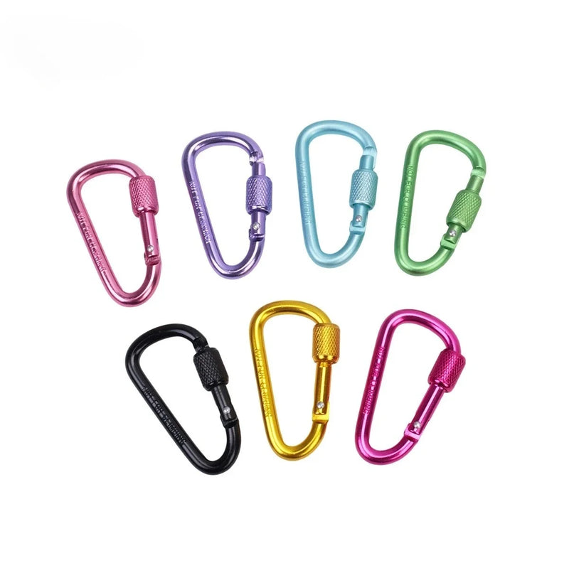 2pcs Outdoor Aluminum Alloy Hooks,Premium Thickened Buckles, Quick-Release Hooks,Backpack Buckles,Key Rings,Outdoor Additions