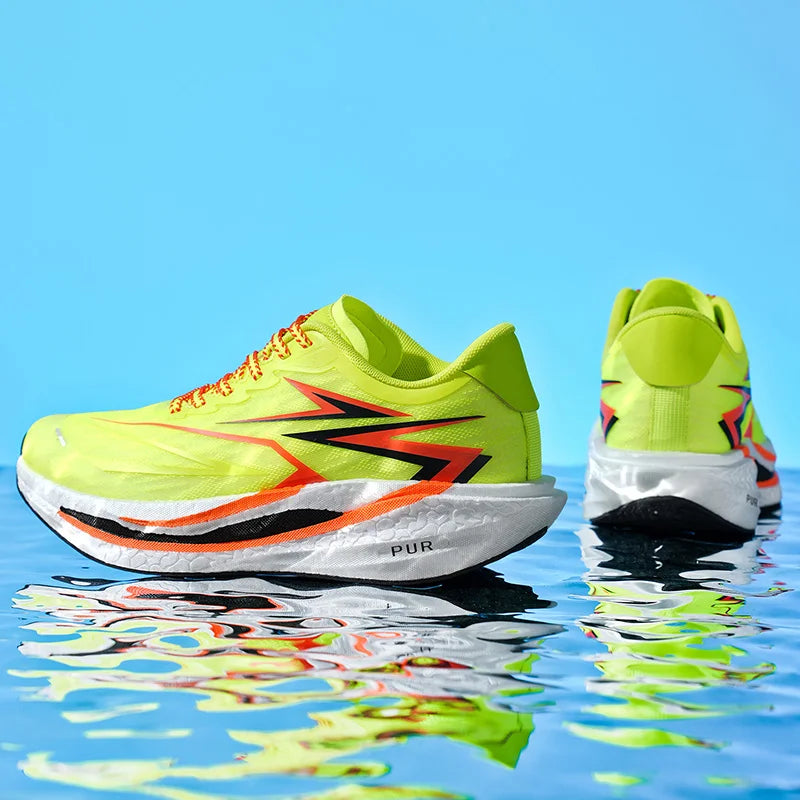 Men's mesh outdoor racing running shoes spring summer soft sole lightweight casual sneakers student breathable speed sports shoe