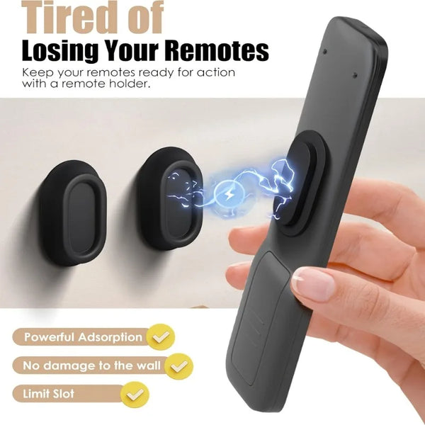 Wall Mount Magnetic Remote Control Holder Self Adhesive,for TV Backside As Well ,Air Conditioner Remote Controls,Utility Hooks ﻿