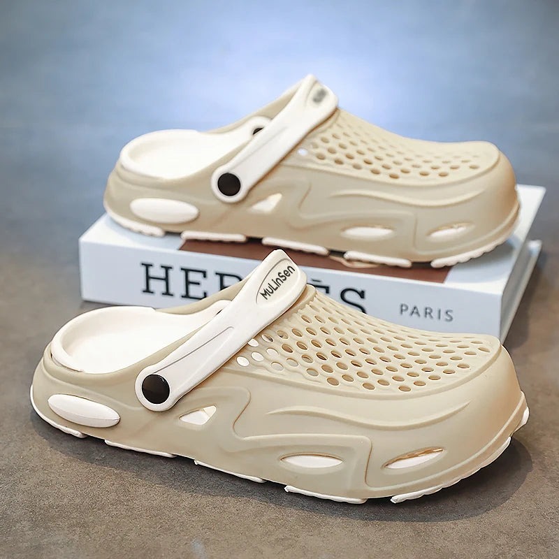 Men's Classic EVA Clogs Breathable Lightweight Anti slip Outdoor Garden Slippers summer New fashion casual soft sole beach shoes