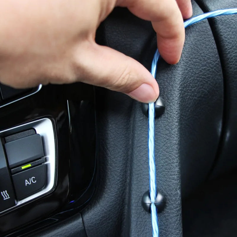 5/10pcs Car Dashboard Phone Charger Cable Manager Hook Headphone Line Organizer Clasp Clamp Holder Auto Interior Additions