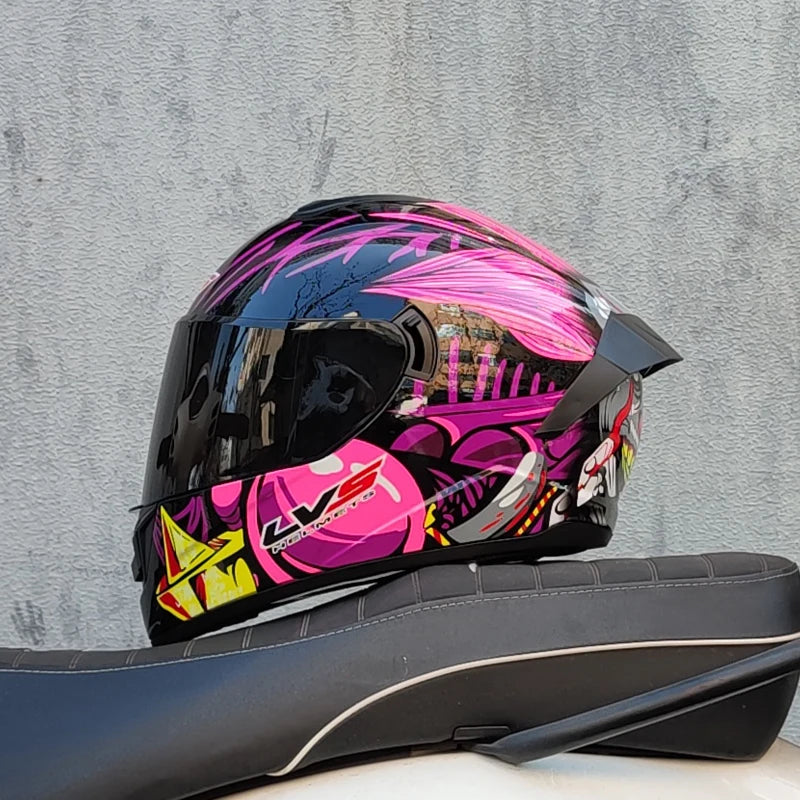 DOT approved motorcycle helmet racing full face helmet capacete double lens locomotive off-road helmet cascos para moto