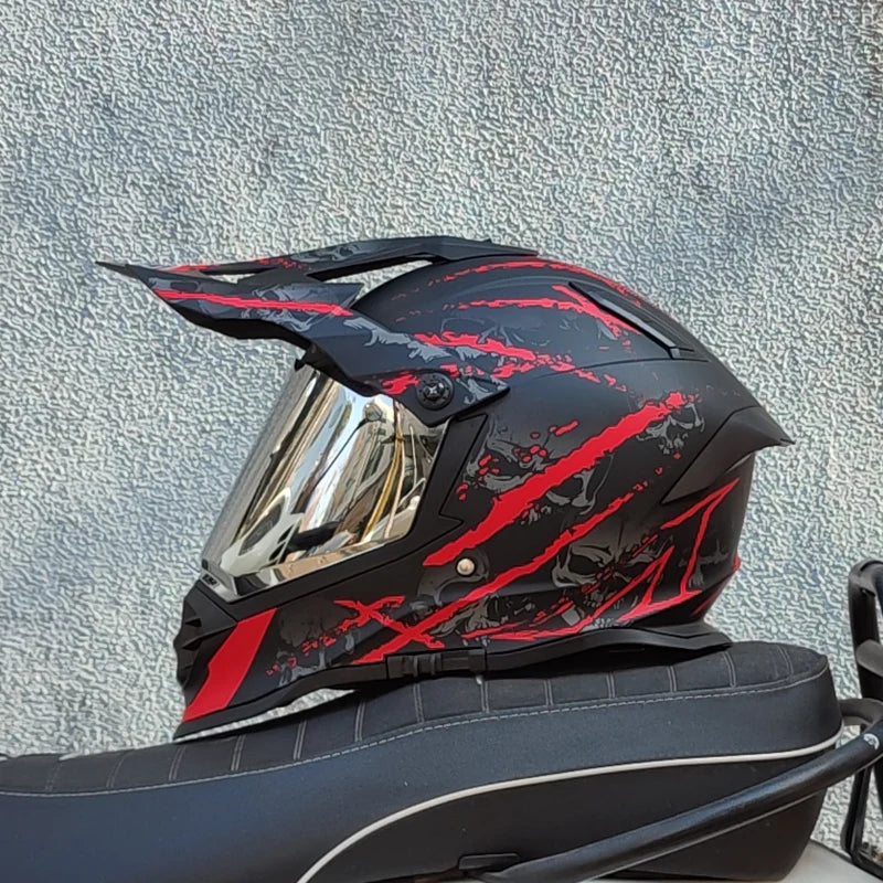 WLT full face motorcycle helmet ABS off-road helmet professional full-over rally racing helmet men DH downhill Capacete DOT