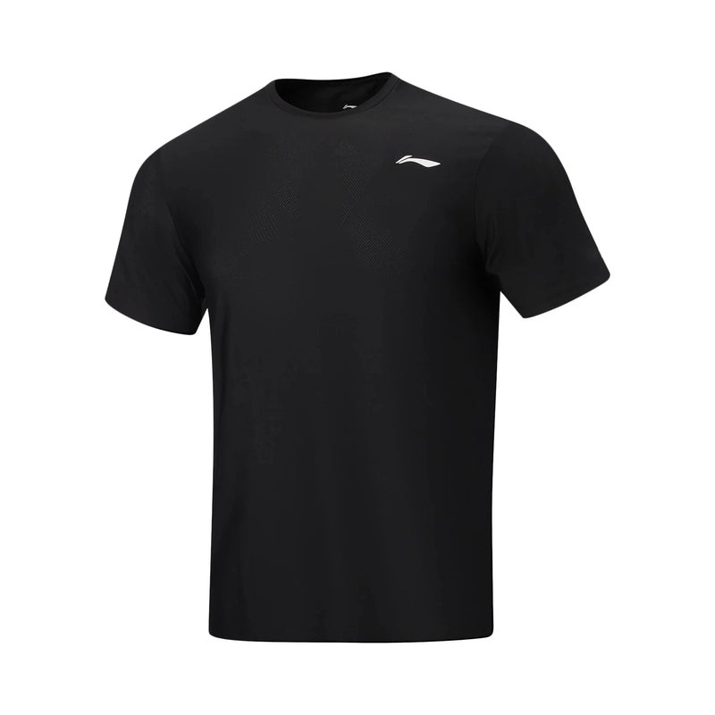 អាវយឺតហាត់ប្រាណបុរស Li-Ning LN ស្ងួតលឿន 88% Polyester 12% Elastane ទំហំធម្មតា អាវហាត់ប្រាណ LiNing ដែលមានខ្យល់ចេញចូលបាន ATSW165
