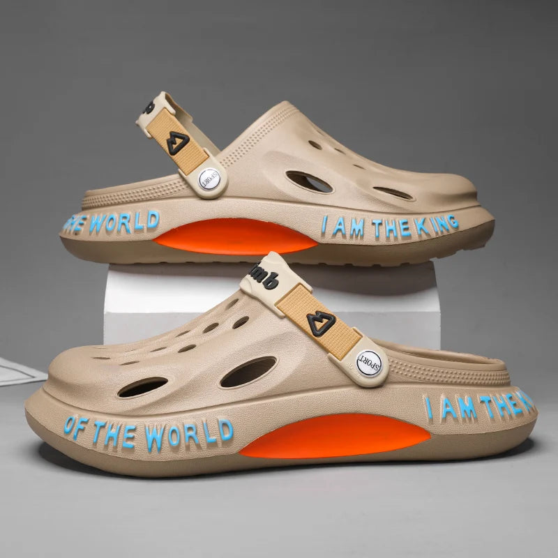 Soft Comfortable Rubber Clogs Slippers Beach Sandals Garden Shoes Summer Barefoot Water Shoes Cholas Man Zuecos Hombre