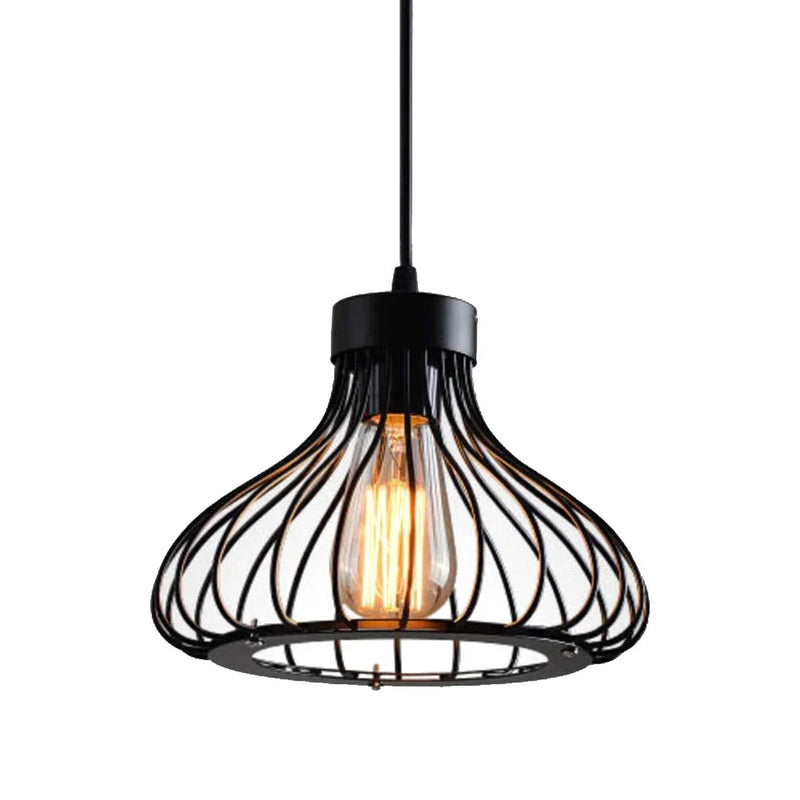 Industrial Pendant Light Metal Chandelier for Dining Room Vintage Retro Loft E27 Base Ceiling Lamp Creative Bar Cafe Lighting