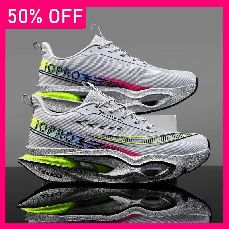 New Unisex Sports Shoes Breathable Mesh Hollowed Out Soft Sole Cushioning Rebound Outdoor Running Professional Training Shoes