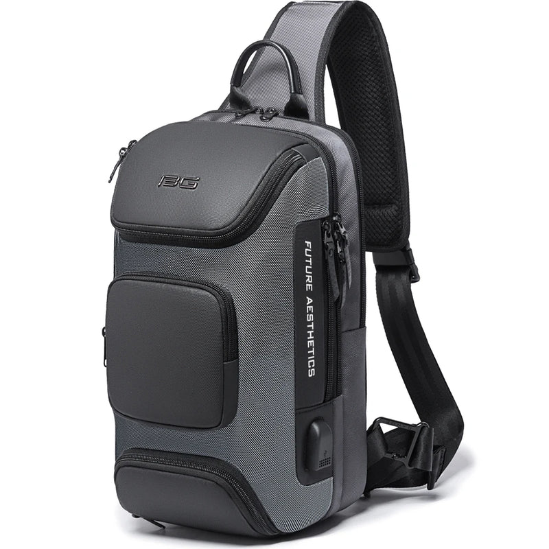 BANGE Anti-theft New Multifunction Crossbody Bag for Men Shoulder Messenger Bags Male Waterproof Short Trip Chest Bag Pack