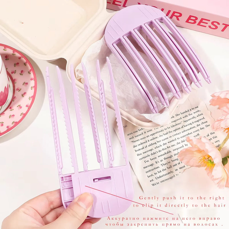 Hair Root Volumizing Comb Clip, High Crown Fluffy Hairstyle Styling Tool, No Crease Hair Lift Insert Pins For Women Flat Hair