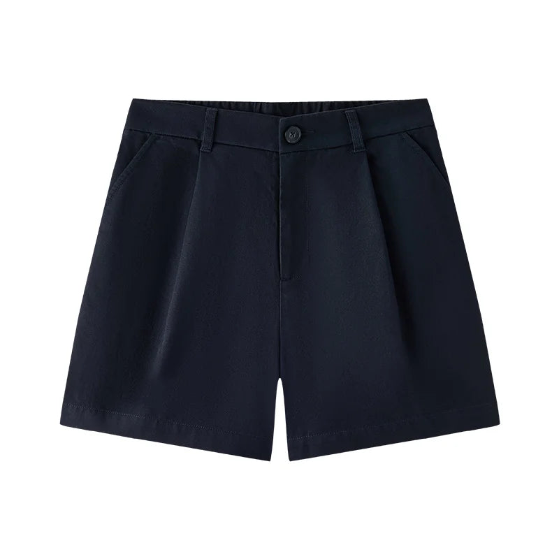 Semir Womens Shorts 2026 Pleated Semi Elastic Waist Loose Slim Fit Versatile Casual Fashion