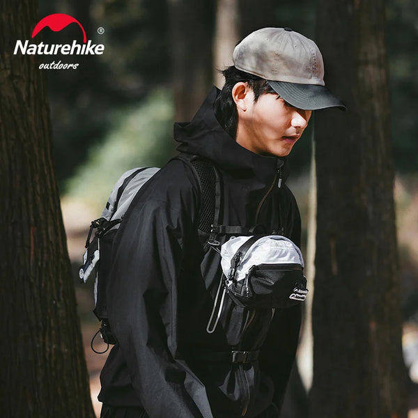 កាបូបស្ពាយ Naturehike ទំហំ 5L សម្រាប់ពាក់ក្រៅផ្ទះ ស្ពាយស្មាធម្មតា កាបូបចង្កេះការពារទឹក ជិះកង់ រត់ ឡើងភ្នំ កីឡា