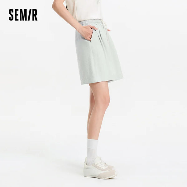 ខោខ្លីនារី Semir ឆ្នាំ ២០២៦ ចង្កេះយឺត រំយោល រចនាបថធម្មតា
