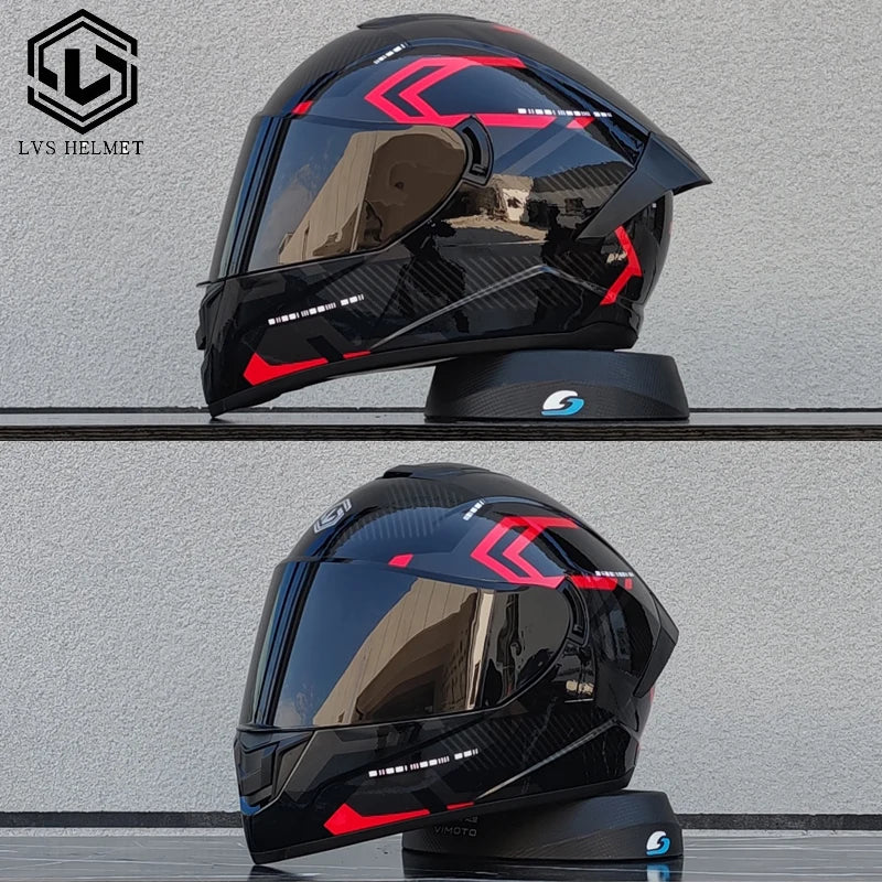 Motorcycle Helmets for Men and Women Wear Double Lens Locomotive Helmets Cascos Para Capacete Da Motocicleta