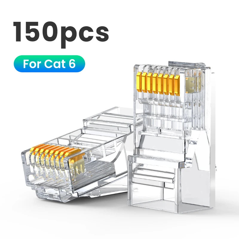 UGREEN RJ45 Connector Ethernet Cable Cat6 Connector 50pcs-300pcs Ethernet Cable Crimp Connectors UTP Network Plug for Network