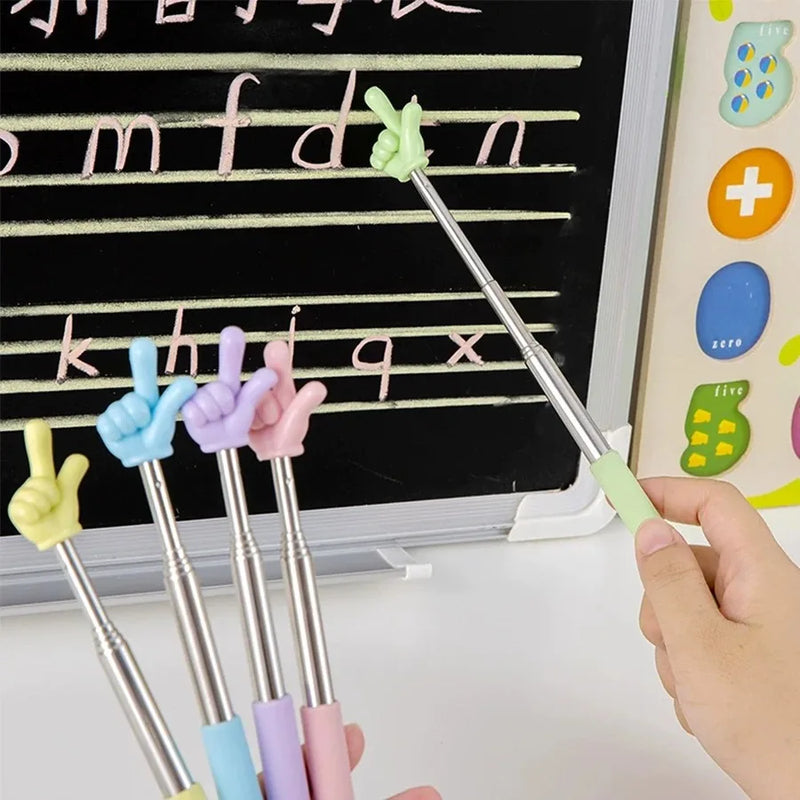 Telescopic Reading Stick Reading Finger Telescopic Point Reading Stick Point Reading Tool Whip Command Stick Teaching Stick