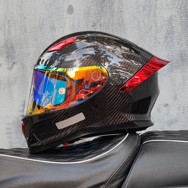 Casco De Motocross Helmet Casco Patinete Electrico Mainland China Helmets Unisex Full Face Dot Carbonfiber