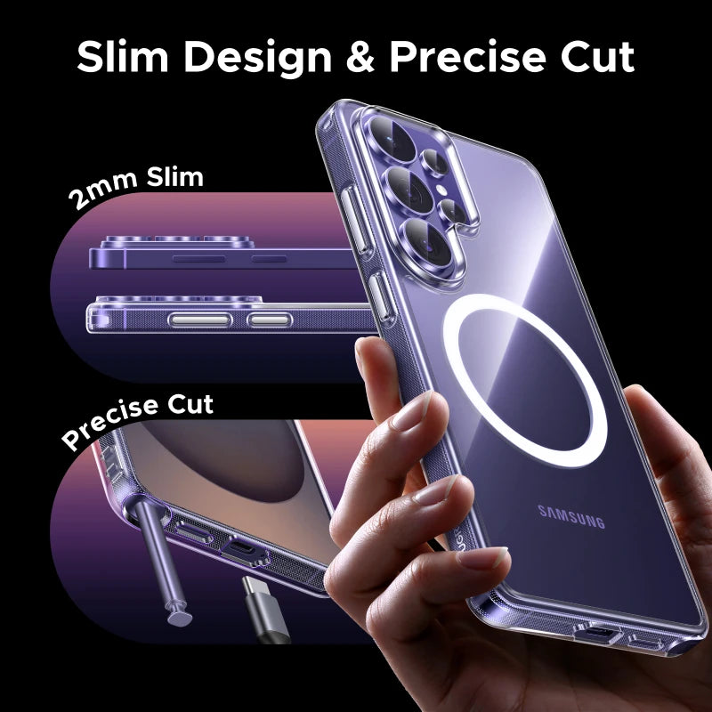 UGREEN For Samsung Galaxy S26 Ultra S25 Ultra Magnetic Case Clear/Black S26Ultra Macsafe Cover 2026