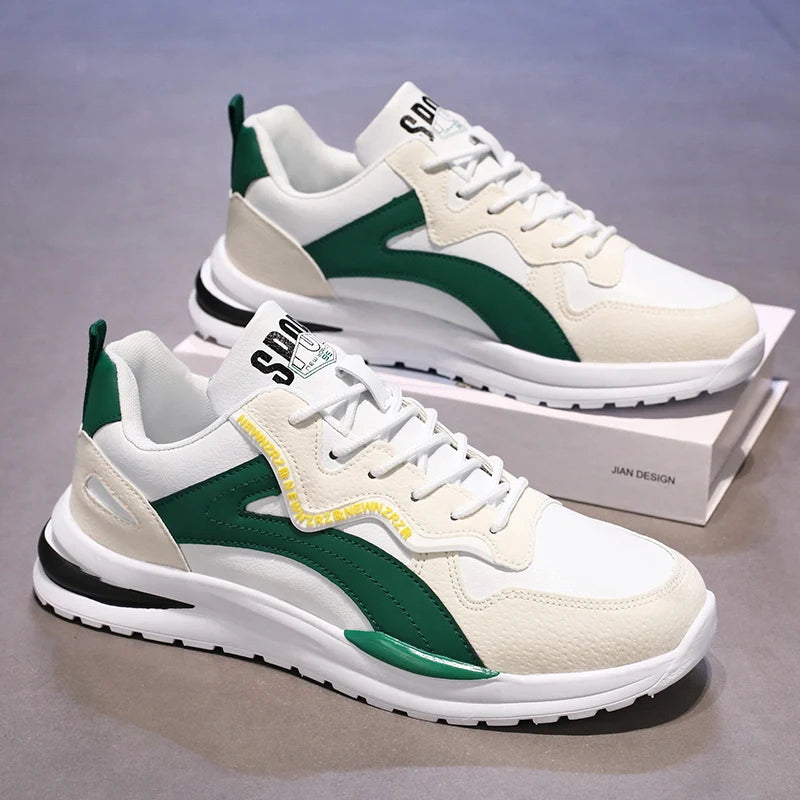 Men's casual sneakers shoes Four seasons new breathable non-slip soft-sole outdoor walking shoes lightweight sports running shoe