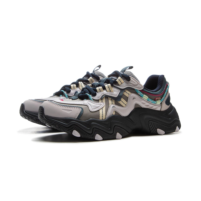 Li-Ning Women's X-CLAW LITE 2 Lifestyle Shoes Retro Comfortable Wearable Sneakers LiNing Classic Casual Shoes AGCV030