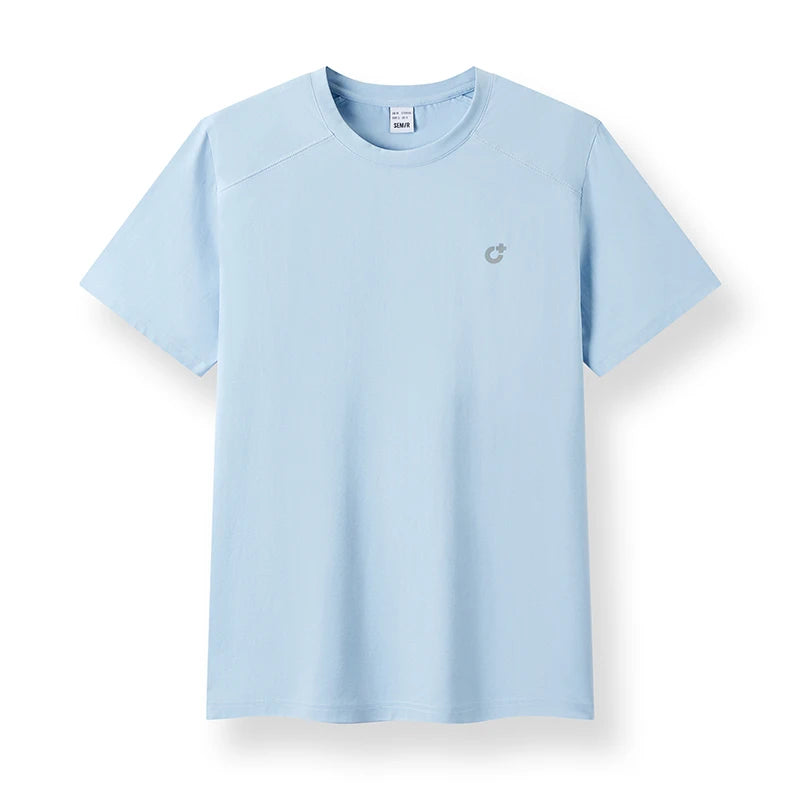 Semir Men T shirt 2026 Quick Dry Reflective Printed Knitted Comfortable Sports UV Protection Casual Tee Shirts For Adult