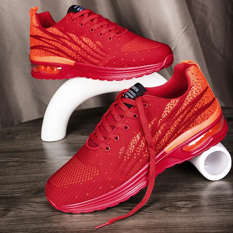 Mens Running Shoes 2025 New Breathe Mesh Cushioning Lightweight Sneakers Multi-color Daily Commuting Casual Tennis Shoes Men