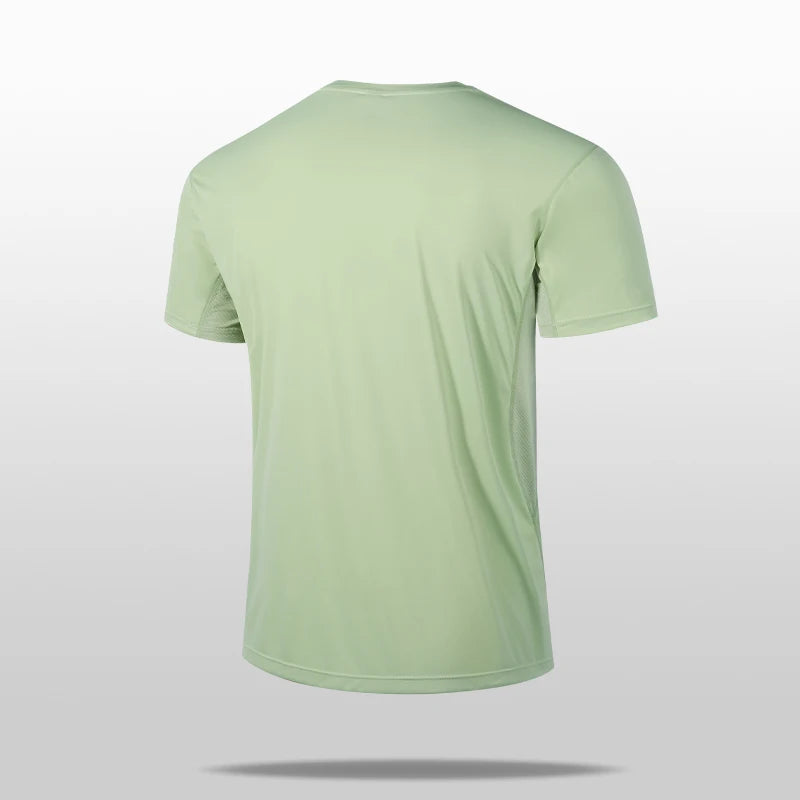 SBWL High Quality Seamless Process Men's Quick-drying Running Shirts Fitness Gym Sports T-shirt Workout Training Muscle Tops