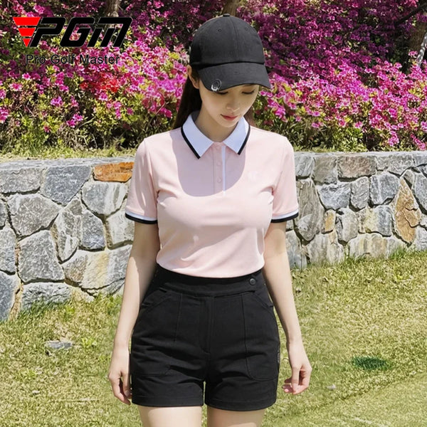 PGM Golf Clothing Women's Summer Shorts Slim and Breathable Ball Pants KUZ223