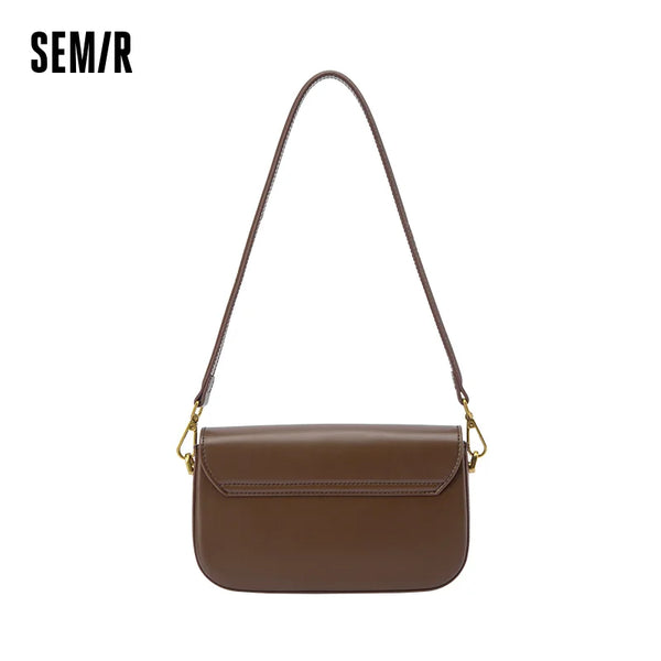 Semir Bag Women Small Square Bag 2025 New Crossbody Bag Gentle Tofu Bag French Underarm Bag Fashion Shoulder Bag