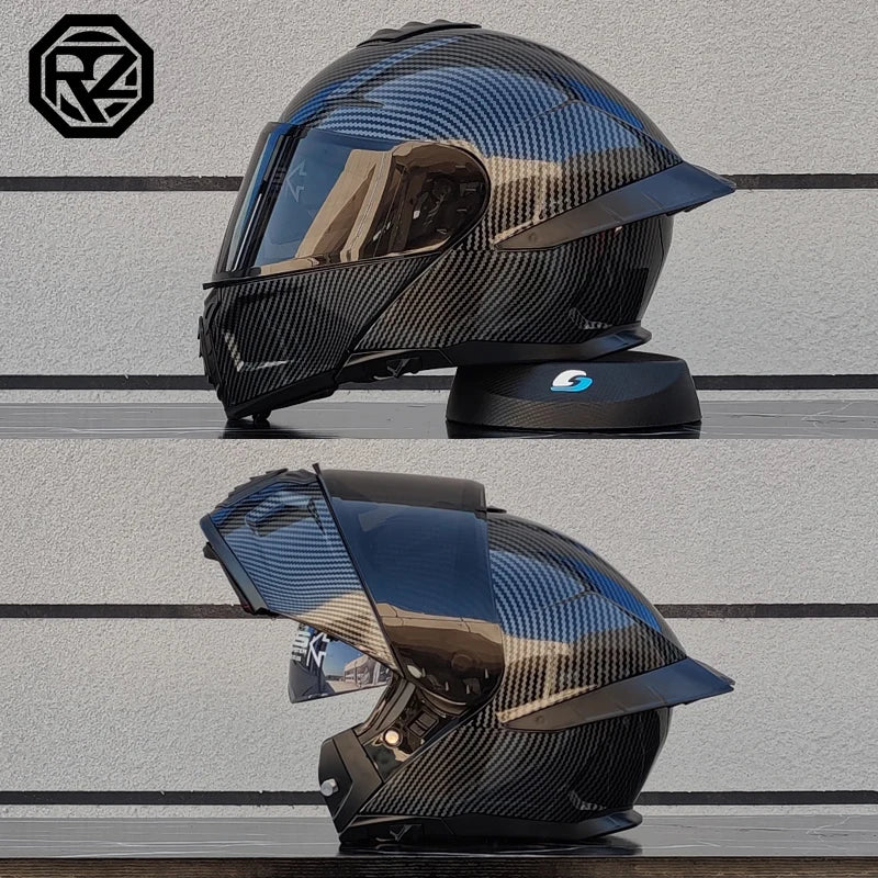 ORZ modular flip helmet dual lens full coverage helmet off-road casco para motos DOT approval