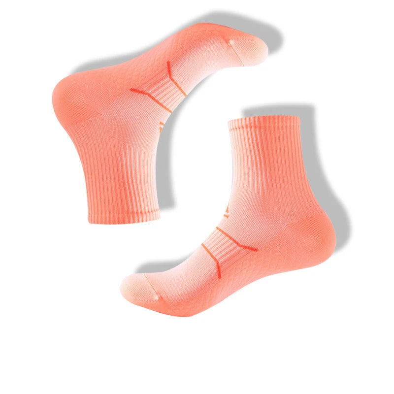 Pro Breathable Racing Bike Socks Outdoor Sports Men and Women Grip Anti Slip Road Cycling Socks Running Climbing Basketball