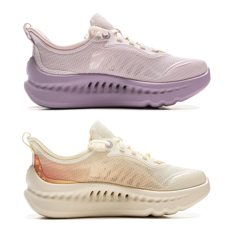 ស្បែកជើង Li-Ning សម្រាប់នារី SOFT COOL 2 LIFESTYLE COMFOAM MAX Cushion COOL SHELL មានខ្យល់ចេញចូលបាន ស្បែកជើងប៉ាតាទាន់សម័យបែបលីនីង AGLV010