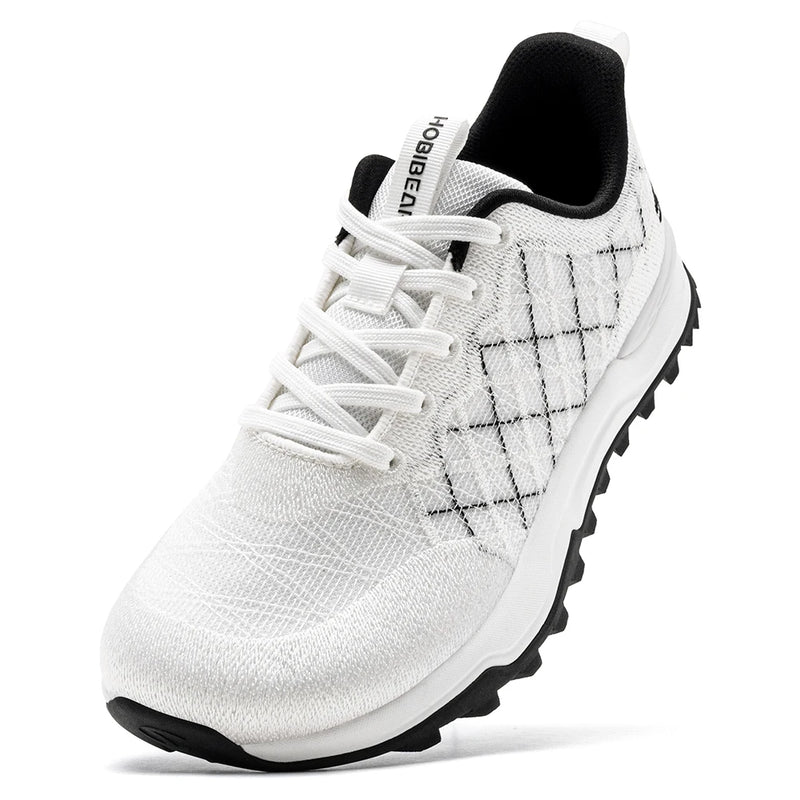 HOBIBEAR Unisex Wide Toe Box Running Shoes Mesh Knit Breathable Walking Sneakers Non-Slip Lightweight Casual Jogging Footwear