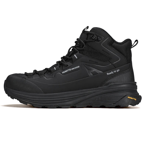 HUMTTO Outdoor Casual Trekking Boots Winter Men's Sneakers Leather Hiking Shoes Men Keep Warm Snow Boots for Man 2024 Trainers